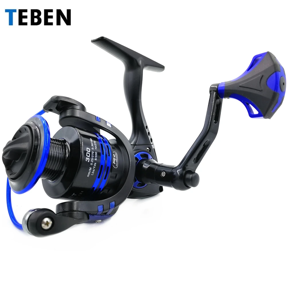 

Teben 8BB Carp Spinning Reel Drag Force 18kg Speed Ratio 5.2:1 2000-6000 Model Metal Handle Saltwater Fishing Reel