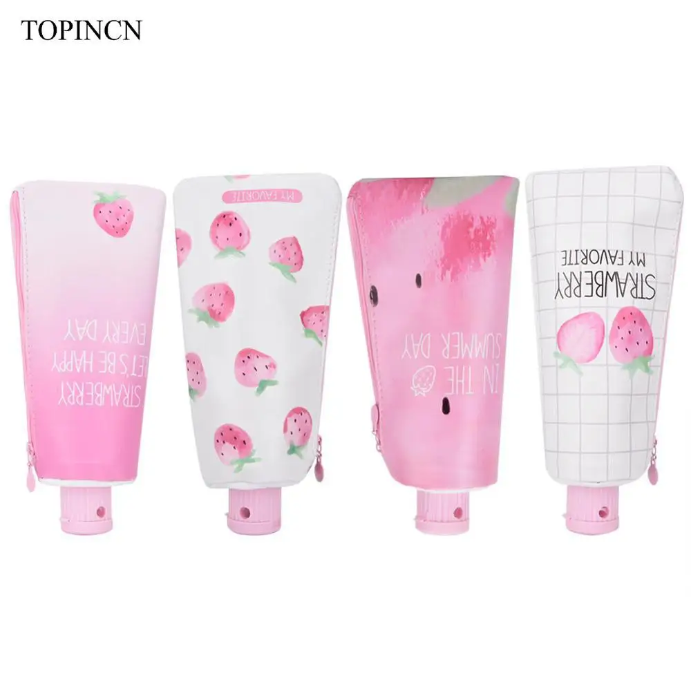 

Toothpaste Shape Pen Storage Bag with Sharpener Mini Pencil Case Pen Bag