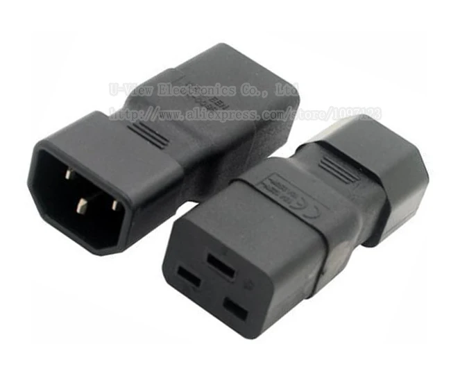 NCHTEK IEC 320 C14 штекерным C19 женский Мощность адаптер, C19 к C14 Мощность адаптер для pdu-адаптер/ /5 шт