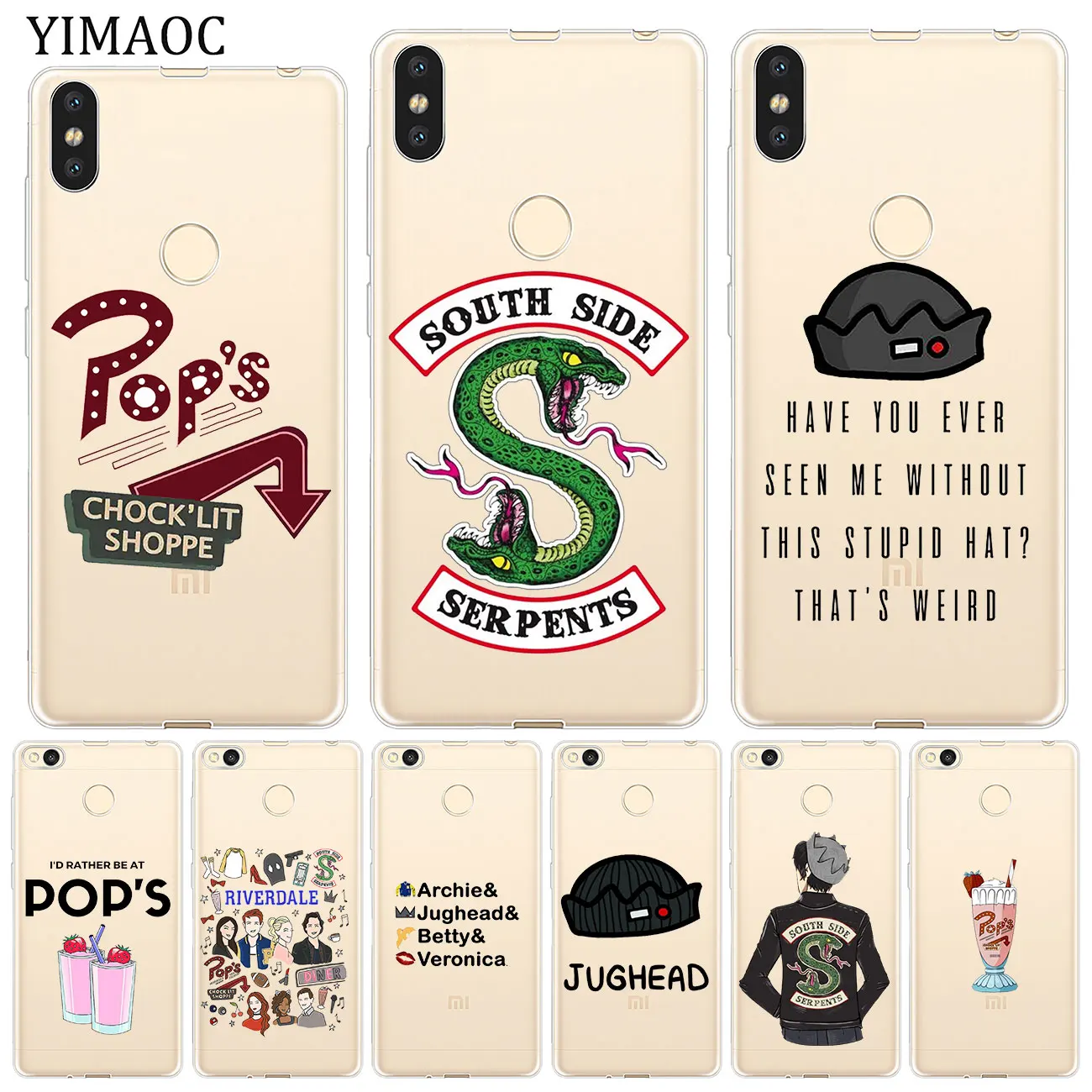 

YIMAOC Riverdale South Side Serpents Soft Case for Xiaomi Redmi K20 Pro 7A 6A 4A 4X S2 GO Note 8 7 6 5 Pro Plus 4 Cover