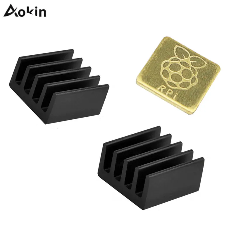 3 шт. медный радиатор для процессора Raspberry Pi 3|Аксессуары демонстрационных