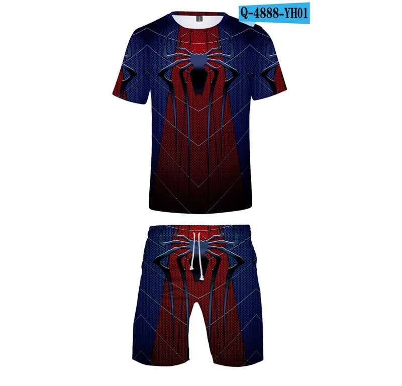 

2019 New Movie Spiderman Far From Home T Shirt Cosplay Marvel Printed Tees Unisex Film T Shirts Causal Movie Tshirt 3D Clothes