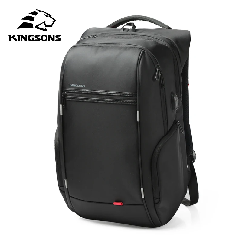 Kingsons KS3140 Laptop Backpack External USB Charge Computer Backpacks Anti theft Waterproof Bags for Men Women