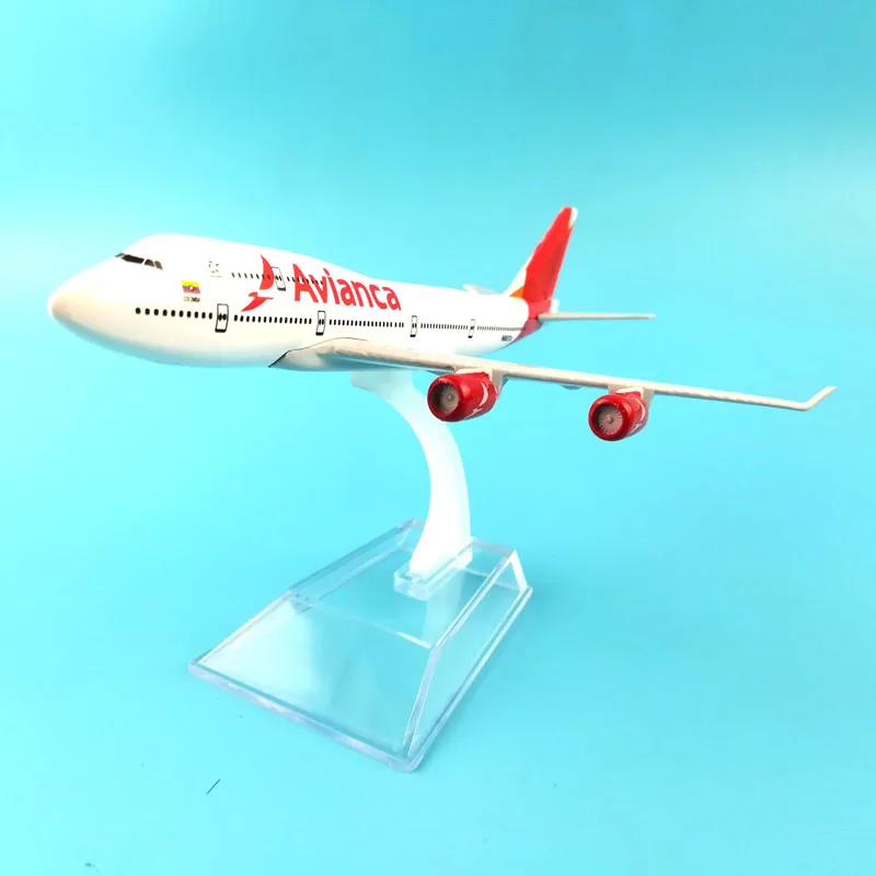 16 см BOEING 747 AVIANCA AIRWAYS модель из металлического сплава Игрушечная самолета Самолет