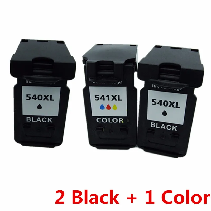 Востановленные картриджи для струйного принтера для Canon PG-540 PG-540XL PG 540 PG540 CL-541 CL541 Pixma MG4150 MG4250 MX374 MX375 MX395 MG2180 - Цвет: 1 Set 1 Color