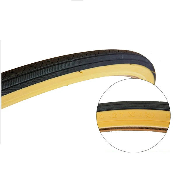 KENDA велосипедные шины 27 обода 27*1-1/4 32-630 сверхлегкие 550 г 27 pneu дорожные велосипедные шины велосипедные аксессуары для шин запчасти желтые - Цвет: heihuang