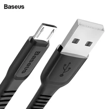 

Baseus Flat Micro USB Cable 2A Fast Charging Charger Data Sync Cable For Samsung Huawei Xiaomi Wire Cord Microusb Cable Adapter
