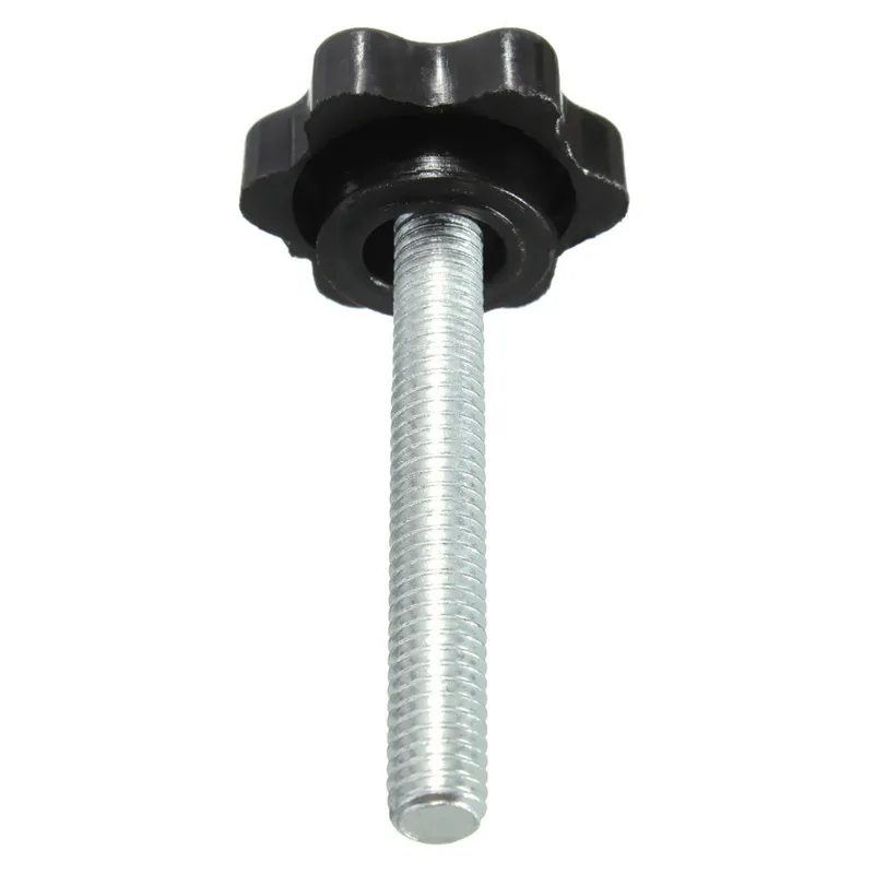 MTSPACE 5pcs/Set M6 Male Thread Star Shaped Head Clamping Nuts Knob For Industry Equipment Plastic Carbon Steel Galvanization