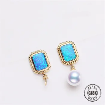 

New Design Circle Earrings 18 K Solid Gold Accessorie Earings Women Girls Romantic Jewelry Making Wedding Fine Gift