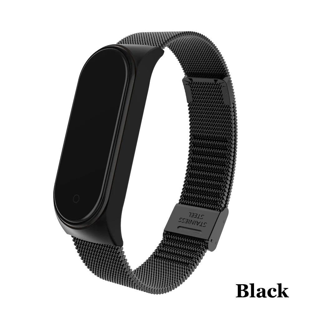 Металлический браслет для Xiaomi Mi Band 4/3 ремешок из нержавеющей стали MiBand