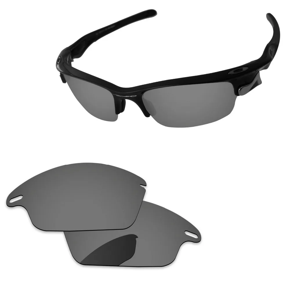 Buy Black Chrome Mirror Polarized Replacement Lenses For Fast Jacket Sunglasses