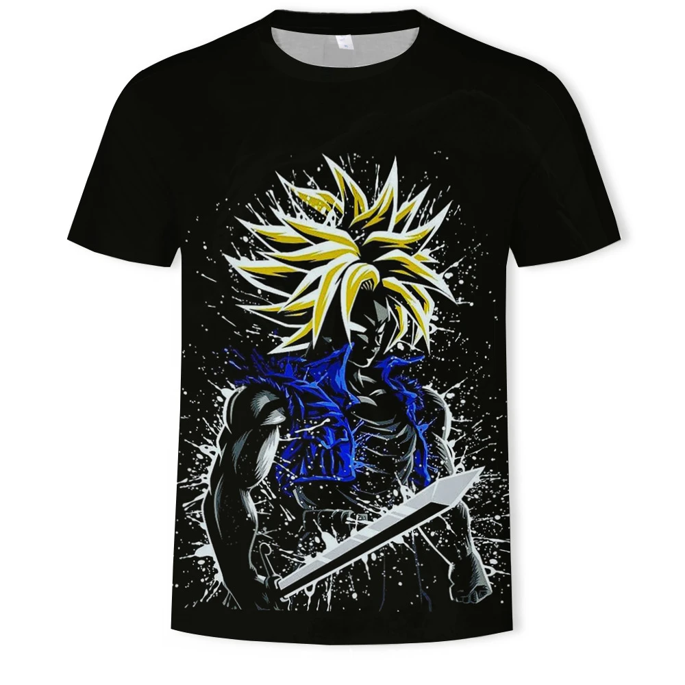 ドラゴンボール超サイヤ人子供 3d 悟空 Tシャツ黒人男性 女性を印刷ドラゴンボール Tシャツデジタルカジュアル Tシャツ T Shirts Aliexpress