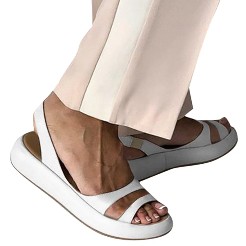 SAGACE/женские сандалии; Летние повседневные сандалии с круглым носком; сандалии на платформе; пляжная прогулочная обувь; женские сандалии на платформе;# 4Z