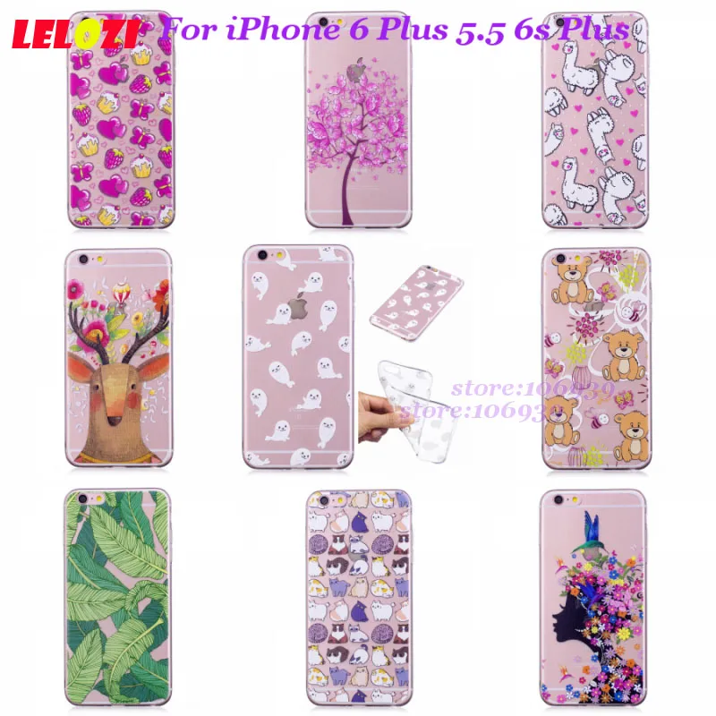 Lelozi противоударный телефон Интимные аксессуары сзади Kawaii/мягкие чехол для iPhone 6