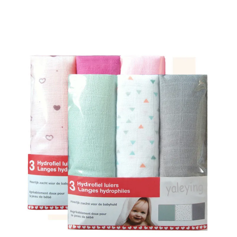 

3pcs Newborn Muslin Diapers Baby Cotton Nappy Reusable Diapers Repeated Use Gauze Cloth Nappies 70*70 Cm Baby Cloth Diapers