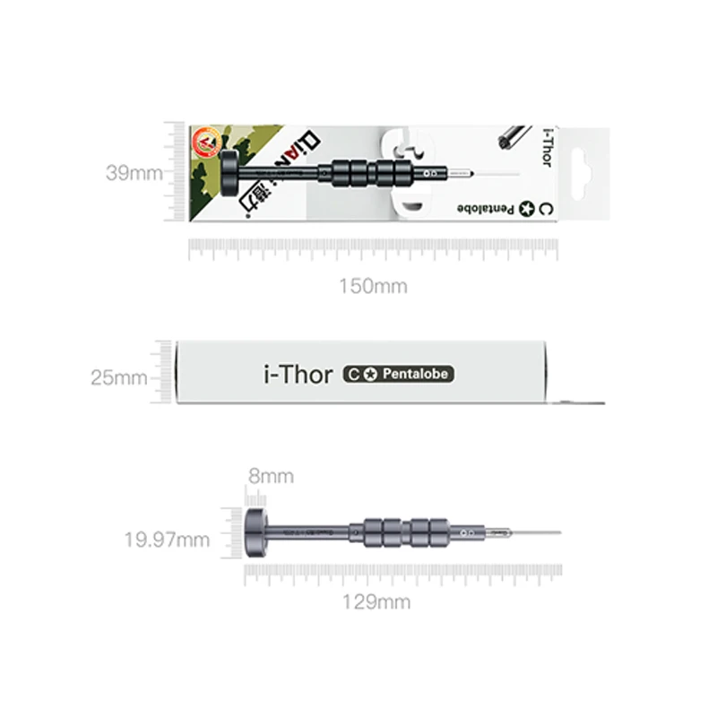 QIANLI 3D Boulon Tournevis iPhone//Android Phone Démonter Réparation Outil à Main Kit