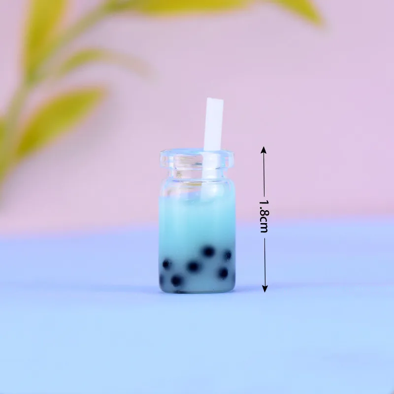 Смола молочный Шейк чашки модели мультфильм аниме фигурка подарок DIY брелок