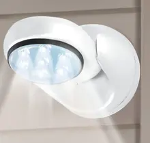 Conjunto de 2 angel light motion activado inalámbrico swivel light motion sensor de luz led para