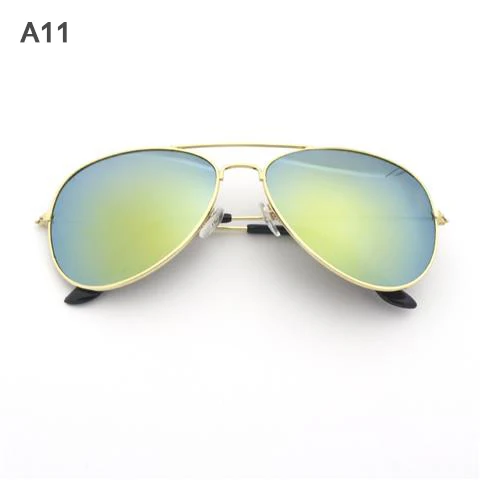 KEQERKING Авиатор солнцезащитные очки мужские роскошные брендовые Пилот солнцезащитные очки Ms. Брендовые дизайнерские солнцезащитные очки мужские Мужские солнечные очки в ретро-стиле - Цвет линз: A11