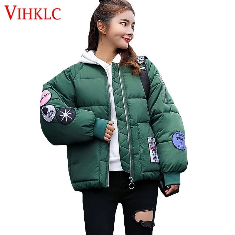 

Cotton Clothing Women Harajuku Style Winter 2018 New Short Korean Version BF Student Thick Padded Bread Jacket Coat X356