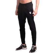 Лето, мужские спортивные штаны для фитнеса, модные хлопковые брюки-карандаш, брюки для бодибилдинга, высококачественные штаны для бега на молнии