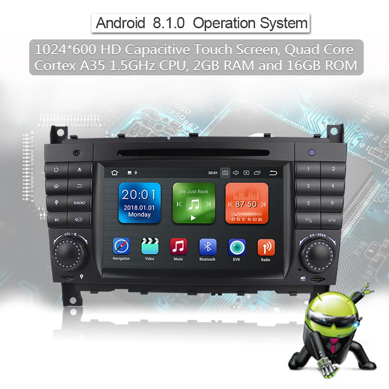 Flash Deal KSAOTU 7" DAB+ 4G Android 8.1 Car DVD Player SD GPS for Benz C-class W203(2004-2008) 0 Flash Deal KSAOTU 7" DAB+ 4G Android 8.1 Car DVD Player SD GPS for Benz C-class W203(2004-2008) 0