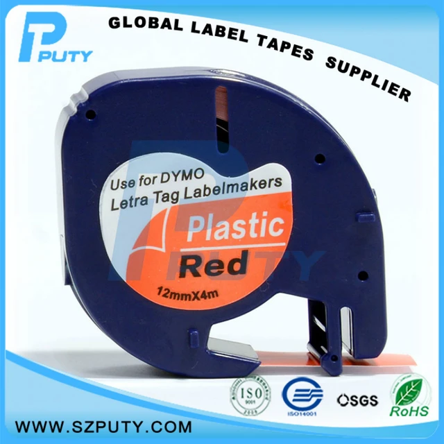 Best Price Hot Selling Label Tape For Dymo LT 91203 Black on Red 12mm Thermal Printed Ribbon used for Dymo LT Label Printers