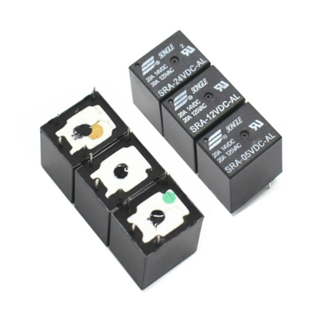 Automotive Relays SRA 05VDC AL SRA 12VDC AL SRA 24VDC AL 5V 12V 24V 20A ...