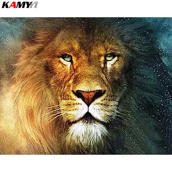 

Full Square Round 5D diamond painting Cross Stitch picture Diamond Embroidery animal pictures lion home decor mosaic diamond