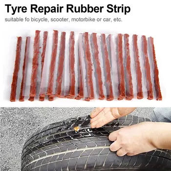 

Dewtreetali 5Pcs Car Motorcycle Bike Strips Stiring Glue For Tyre Puncture Emergency Tyre Repairing rubber sealing strip