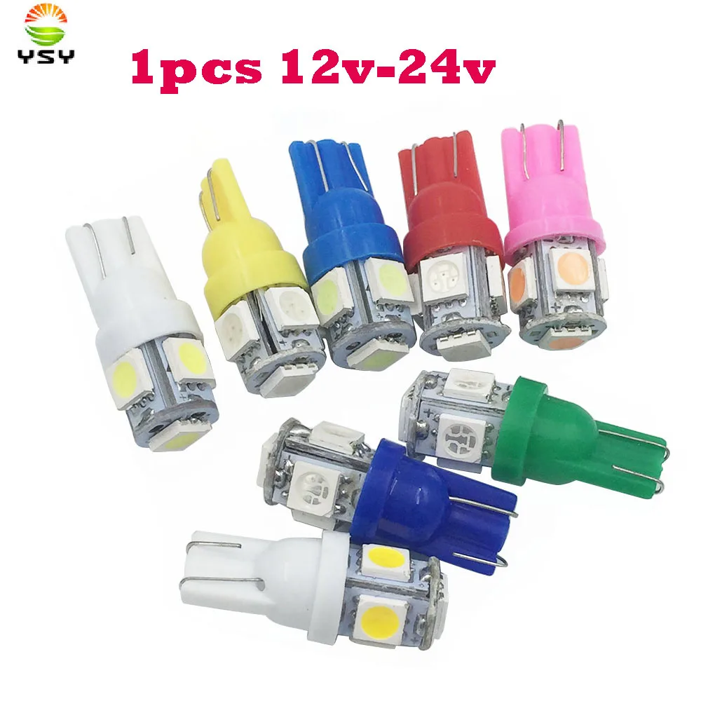 

1X 24V 12V 5SMD LED 5050 T10 194 147 W5W Width Reading License Plate Light Backup Lamp