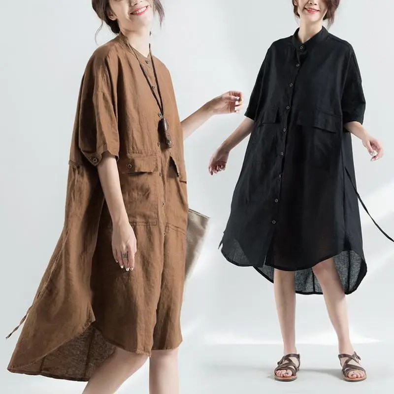 Plus Size 9XL 8XL Half Sleeve Summer Blouse Female