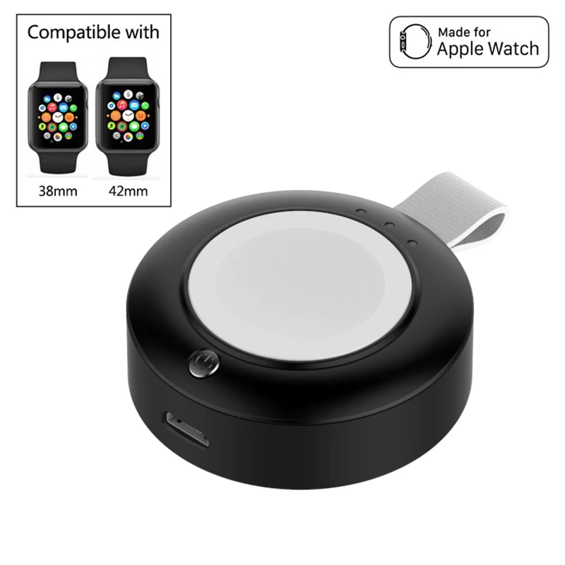 

External Battery Pack QI Wireless Charger for Apple iWatch 1 2 3 4 Wireless Charger Power Bank 950mah Portable Outdoor