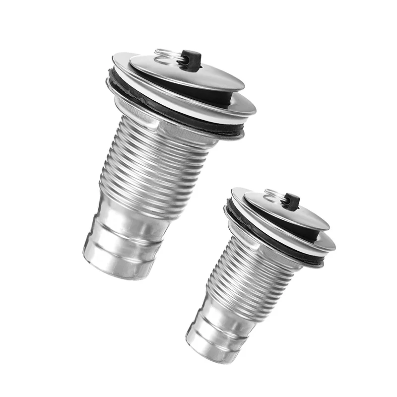 

Stainless Steel Kitchen Sink Strainer Stopper Waste Plug Sink Filter Bathroom Basin Sink Drain Straight Drainage