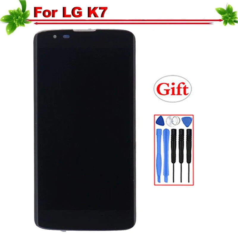 for LG K7 Tribute 5 LS675 MS330 K330 LCD Display With Frame Touch Screen Digitizer Assembly Replacement | Мобильные телефоны и