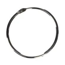 PPYY Новинка-4 шт металлическая книга для скрапбукинга листы бумажник свободное кольцо 80 мм серебро