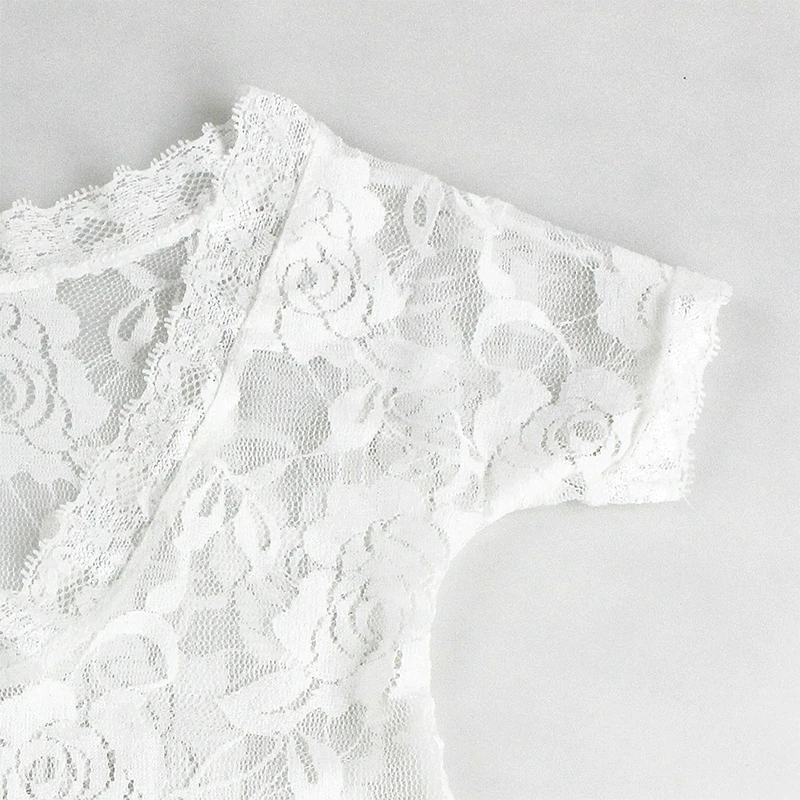 baby girls lace romper photos  (1)