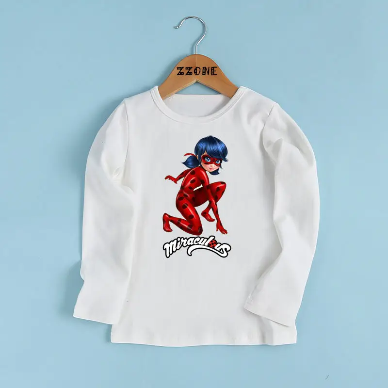 

Boys/Girls Cartoon Miraculous Ladybug Pattern Fashion T shirt Baby Casual Funny T-shirt Kids Cool Long Sleeve Clothes,LKP2414