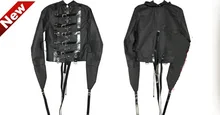 2018 Female Sofe Pu Leather Adjustable Bound Bondage Straitjacket Coat Erotic Positioning Bandage Adult BDSM Sex Games Toy