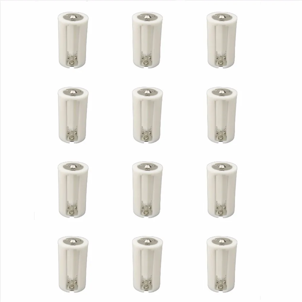 

DSLRKIT 12pcs/lot Parallel Adapter Battery Holder Case Box Convertor 3 AA/LR6 to 1 D Size Holder