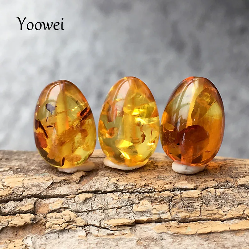 

Yoowei 3pc/set Natural Amber Beads Wholesale Special diy Loose Bead Custom Necklace Baltic Flower Amber Beads for Jewelry Making