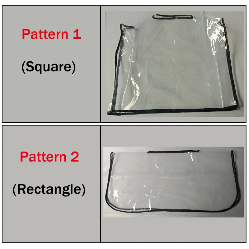 Good quality waterproof transparent plastic women bags Rain Cover mens handbag dustproof rainproof Covers