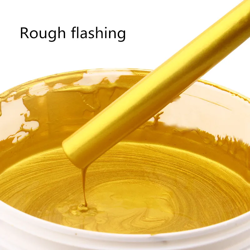 Горячая штамповка яркая Золотая краска, металлический лак, деревянная краска, безвкусная краска на водной основе, может быть применена на любой поверхности - Цвет: cushan