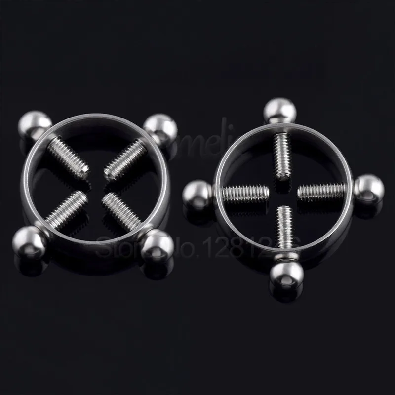 Stainless Steel Metal Breast Clips Nipples Clamps Papilla Stimulator In Adult Games , Erotic Sex Products Flirt Toys For Women