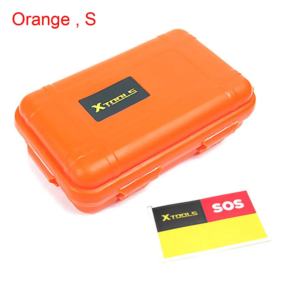 Наружная аптечка для первой помощи, медицинская сумка, коробка для лекарств, таблеток, домашний автомобильный чехол для выживания, контейнер для инструментов для кемпинга, коробка для хранения - Цвет: Orange S