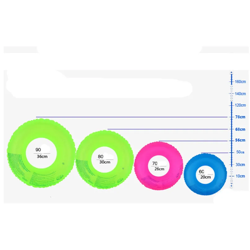 Летом флуоресцентные Плавание ming кольца надувные игрушки Плавание кольцо поплавка Тренер Дети реки озера плот пляж плавающий труба кольцо