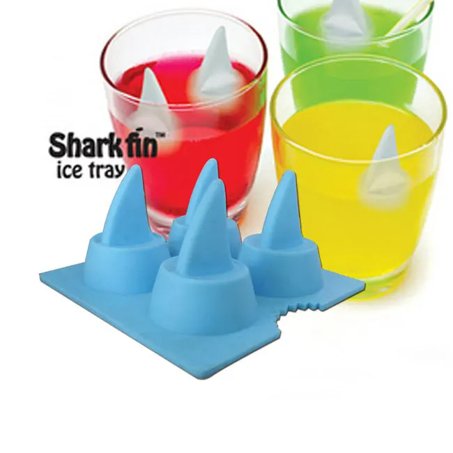 150 шт./лот лоток льда Прохладный Акула Fin Форма лоток для льда Sharkfin Ice Mold Maker Плесень