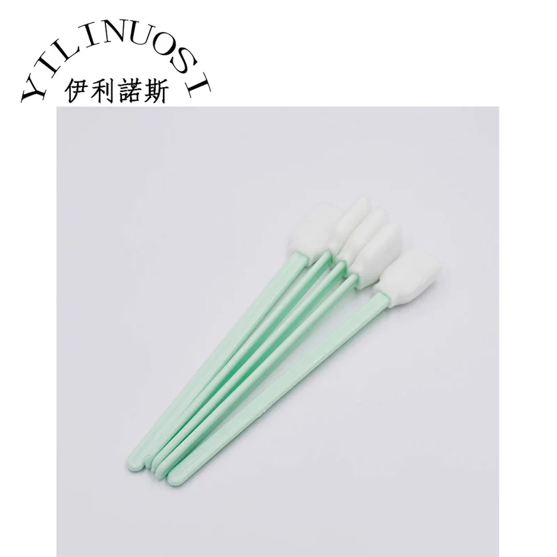 

HOT!! 100pcs 130mm Length Green Heads Cleaning Stick for Printhead Printer Spare Parts