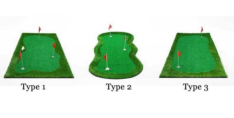 PGM 3.3ft*9.84ft Indoor Golf Putting Green Trainer Golf Putting Mat Artificial Turf Golf Putting Training Aids Equipment