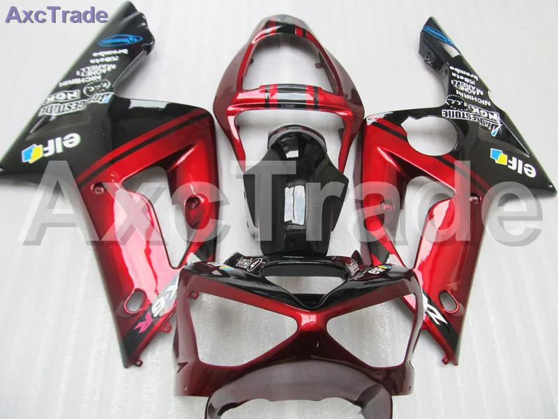 

Plastic Fairing Kit Fit For Kawasaki Ninja ZX6R 636 ZX-6R 2003 2004 03 04 Fairings Set Custom Made Motorcycle Bodywork Red Black